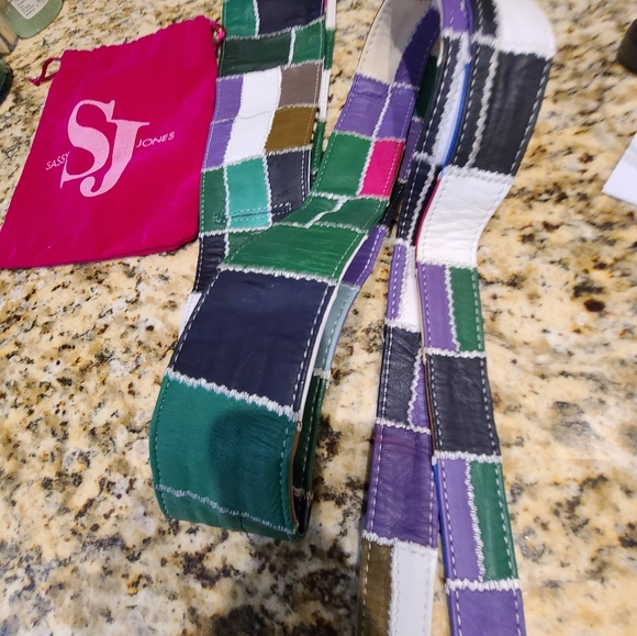 Sassy Jones Multi Patchwork Yaya Belt - Fall 2021 Version - Picture 2 of 7